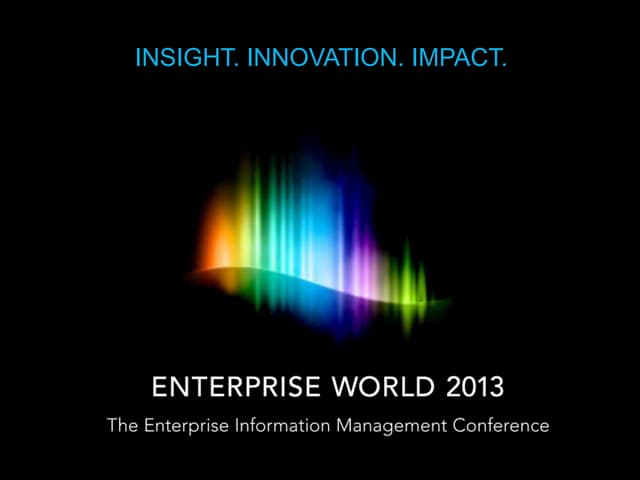 Why Attend OpenText Enterprise Worl...